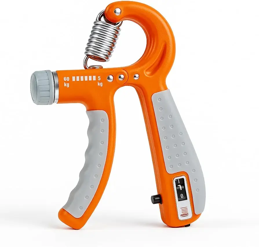 Adjustable Hand Grip Strengthener with Digital Counter - Forearm & Wrist Exerciser Heavy Gripper